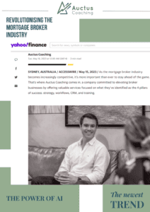 Revolutionising the Mortgage Broker Industry: Auctus Coaching and the Power of AI